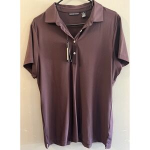 Oxford Golf Plum Womens Golf Polo Super Dry NWT XL